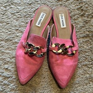Steve Madden pink mules